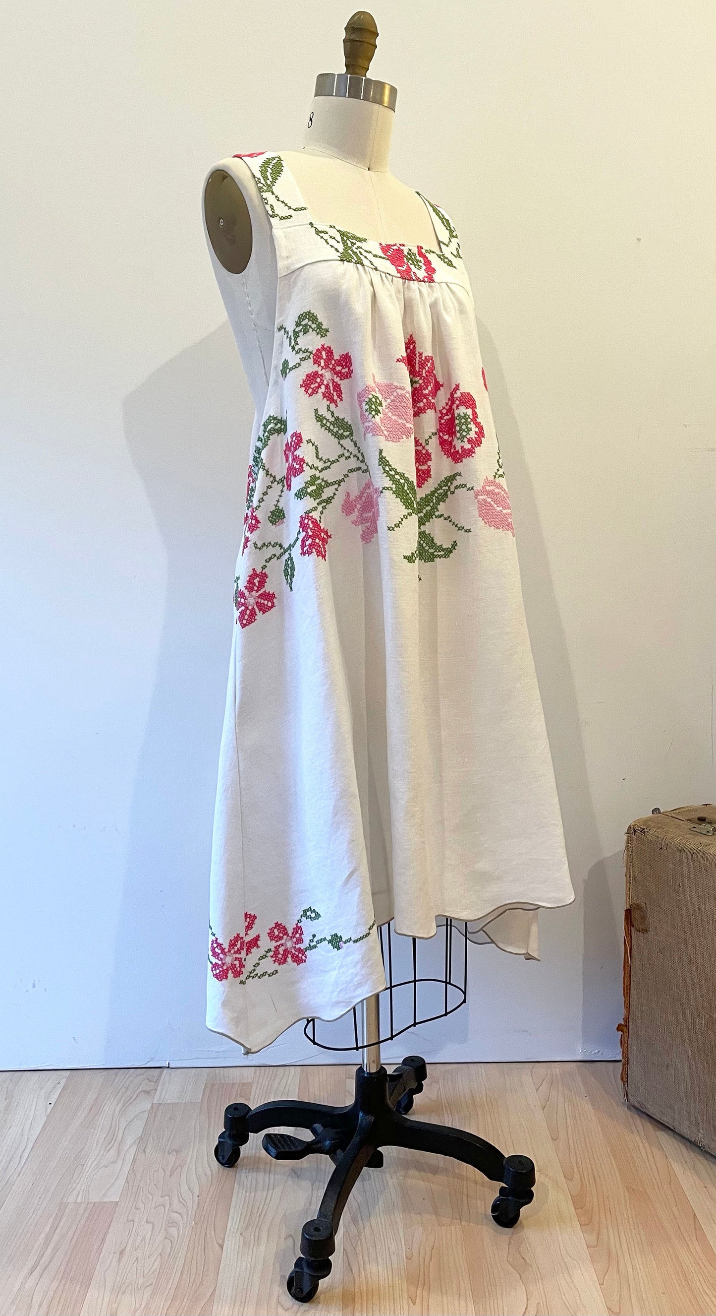 Vintage Tablecloth Dress #35 ~ 2X