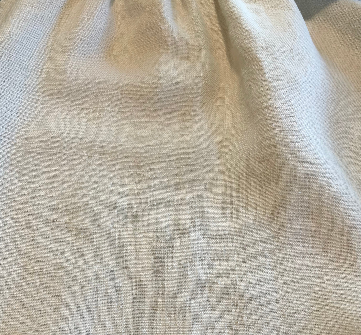 *Indigo Blue* ~ Hand Embroidered Vintage Linen Tablecloth Dress ~ Size S