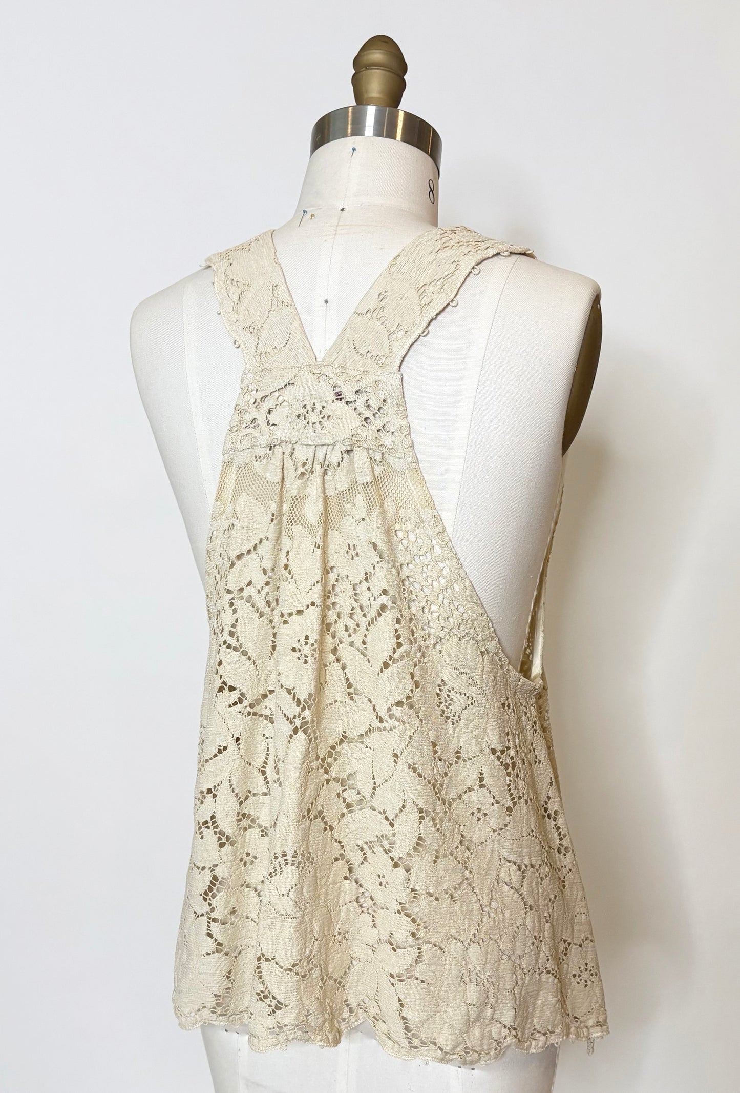 Vintage Rose Garden Lace Solstice Top ~ Size S