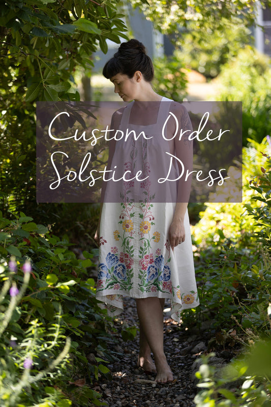 Reserved for Jeni ~  *Custom Order Solstice Dress* ~ Provide Your Own Tablecloth