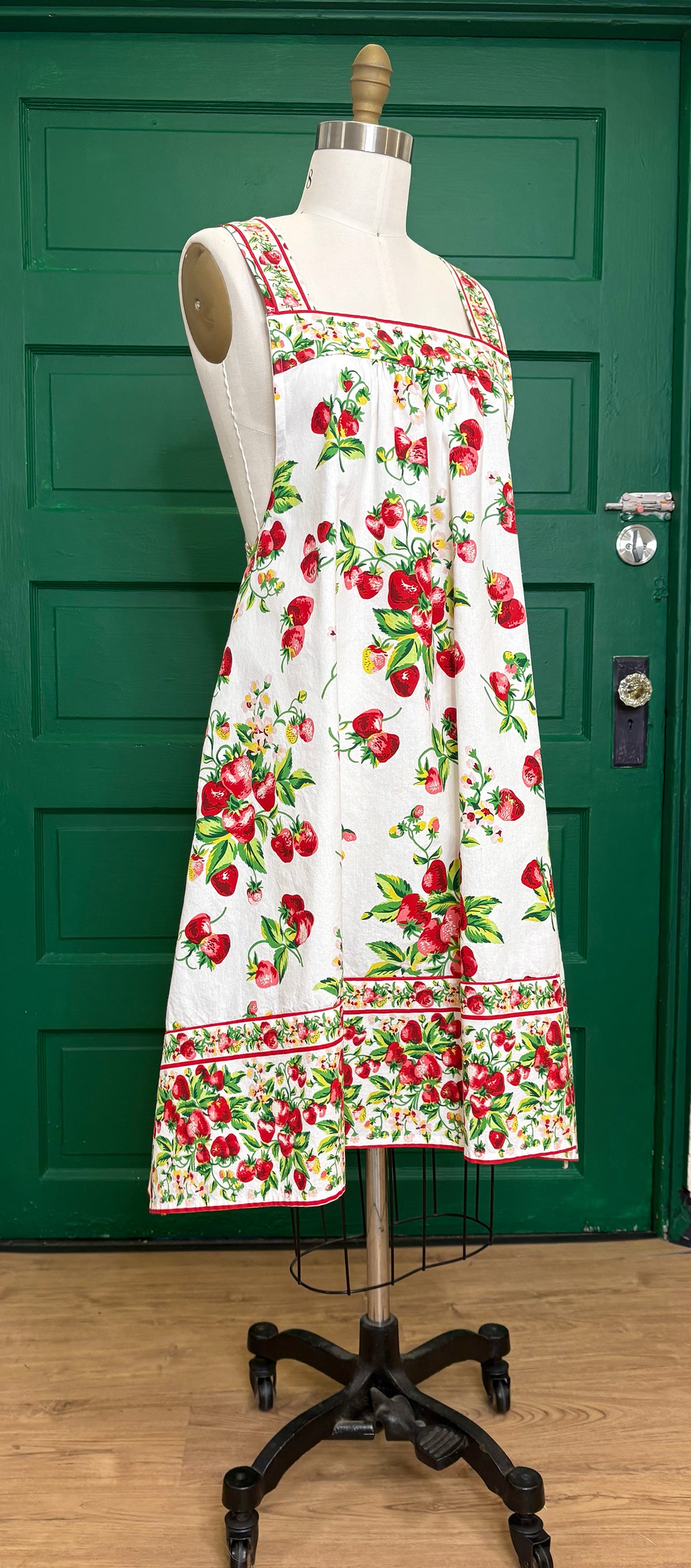 *Strawberry Fields Forever* ~ Tablecloth Dress ~ XL