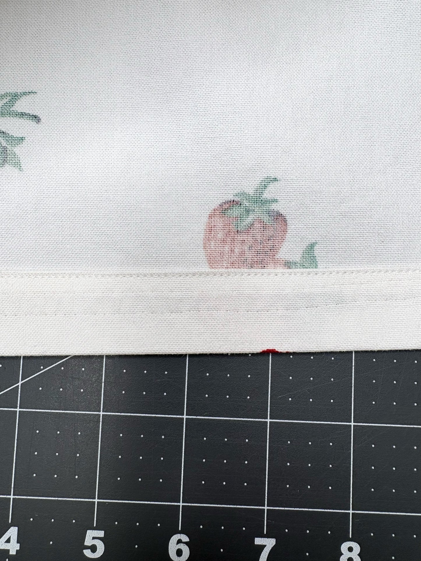 *Picnic Basket* ~ Vintage Strawberry Print Tablecloth Dress ~ M