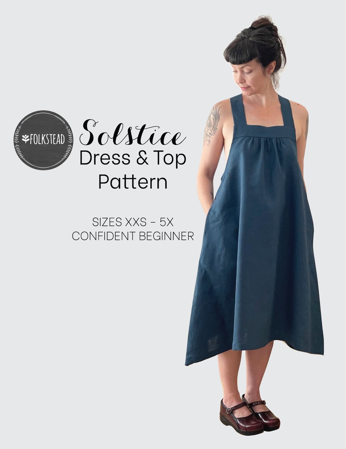 Solstice Dress & Top PDF Sewing Pattern - Sizes XXS - 5X ~ Beginner Friendly